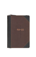 Man of God Faux Leather Journal with Zipped Closure