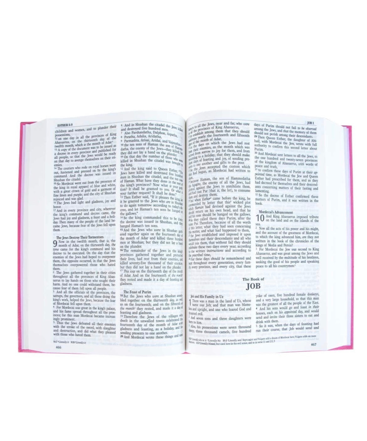 NKJV Pink Hardcover Bible