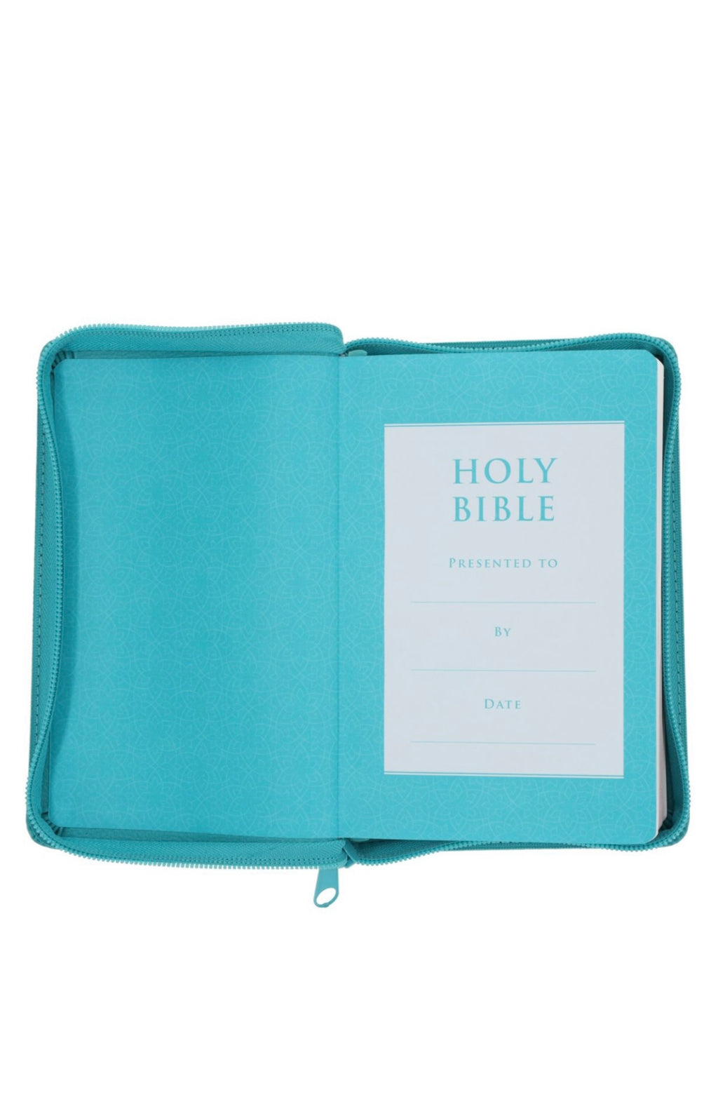 ESV Compact Bible, Faux Leather with Zip, Teal
