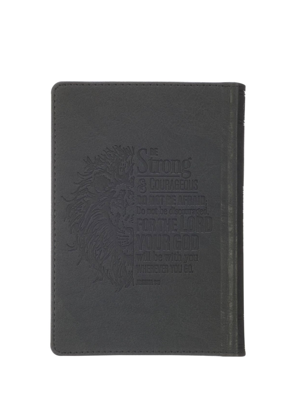 KJV Compact Bible, Faux Leather, Grey Lion (Small Bible)