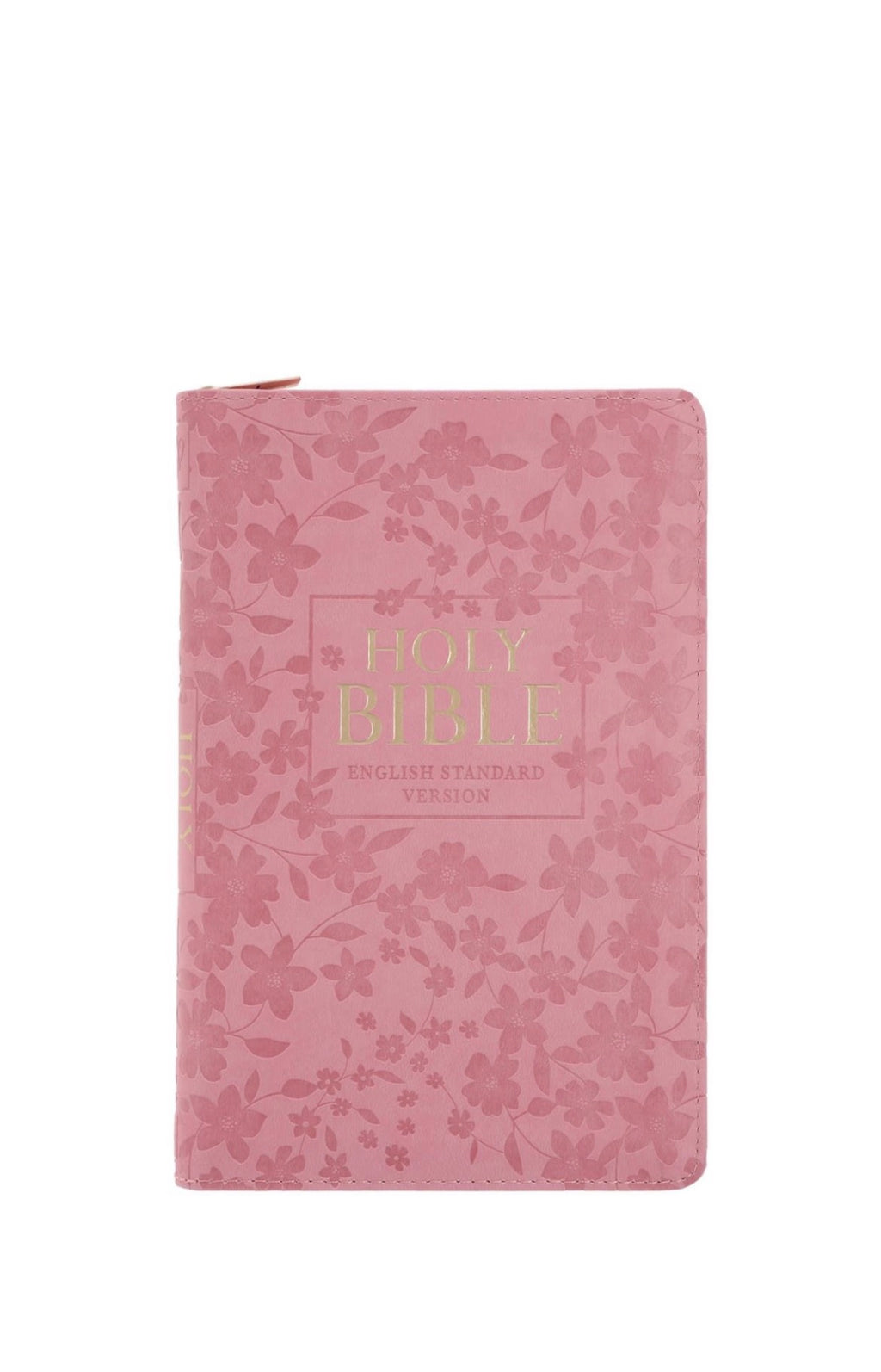 ESV Pink Faux Leather Compact Bible With Zip